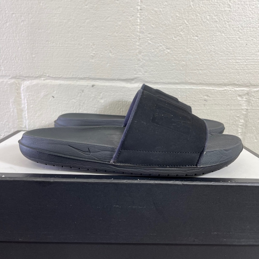 Nike Offcourt BQ4832-002 Slide Sandals Black Logo Slip On Women's Size 7 US